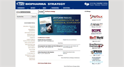 Desktop Screenshot of biopharmastrategy.chicorporate.com